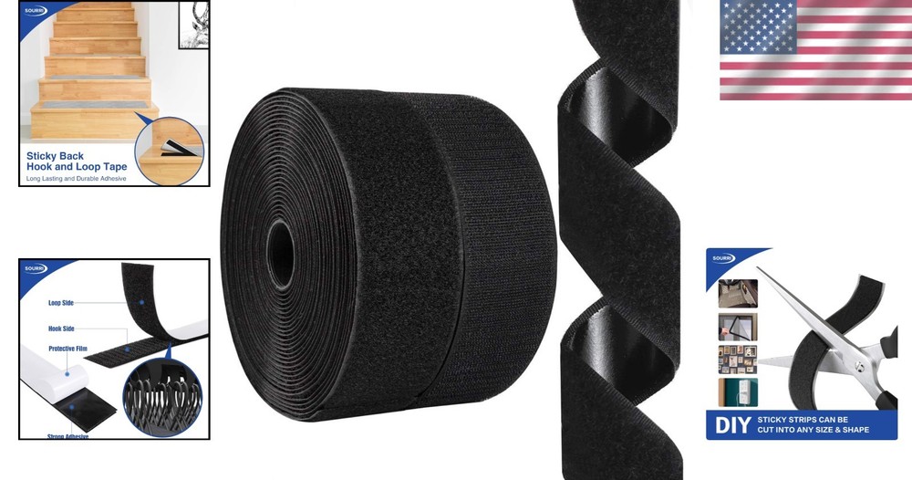 Heavy Duty 2" Hook and Loop Fastener Rolls