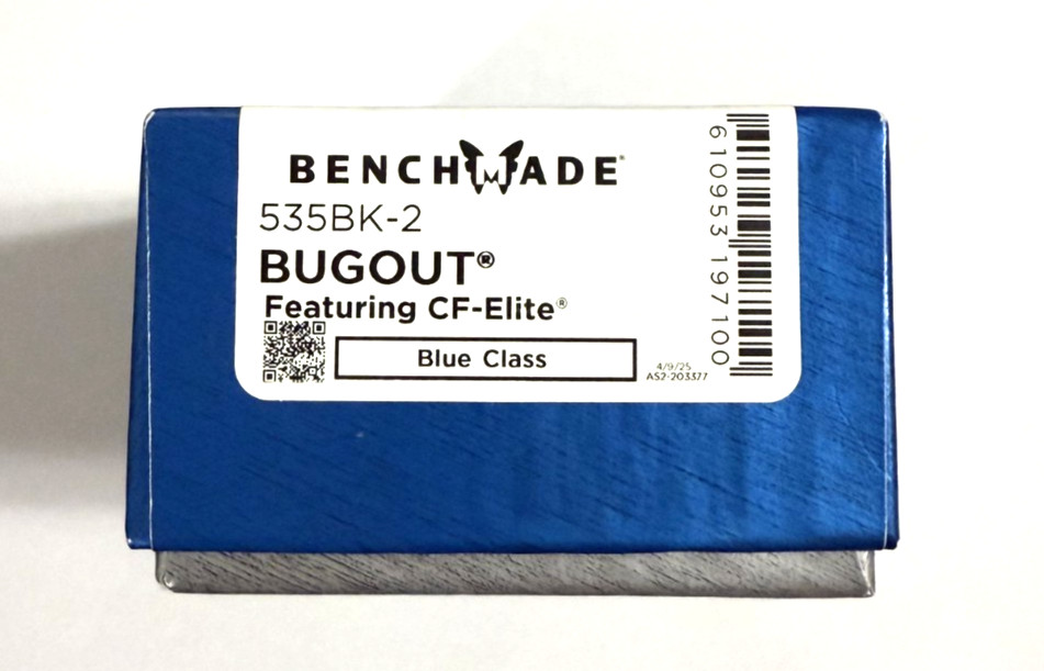 Benchmade - Bugout 535BK-2 EDC Knife with Black CF-Elite Handle