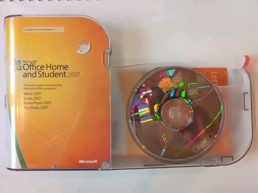 Microsoft Office Home and Student 2007 Word Excel PowerPoint w Key
