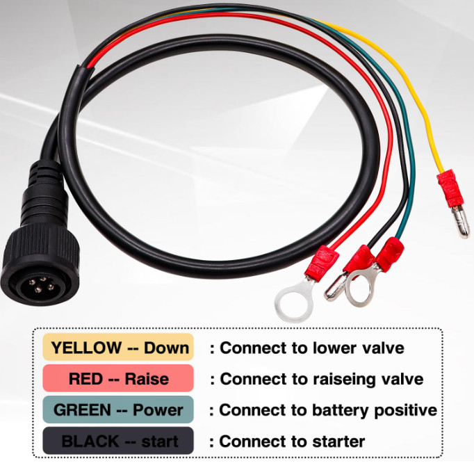 4 Wires Dump Trailer Remote Control Switch 12V DC Dump Trailer Controller,Indust