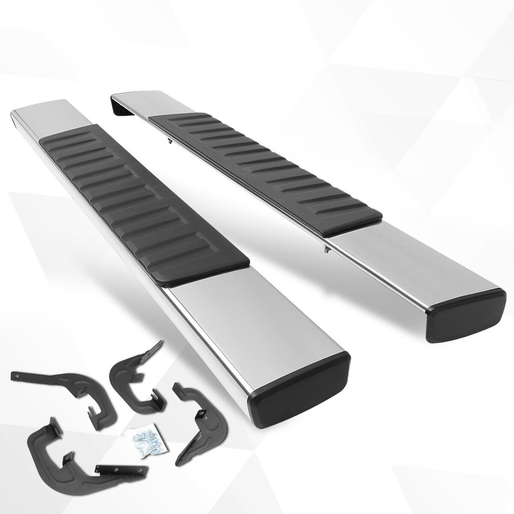For 07-19 Silverado/Sierra Regular Cab 6"Side Step Nerf Bar Running Board Chrome
