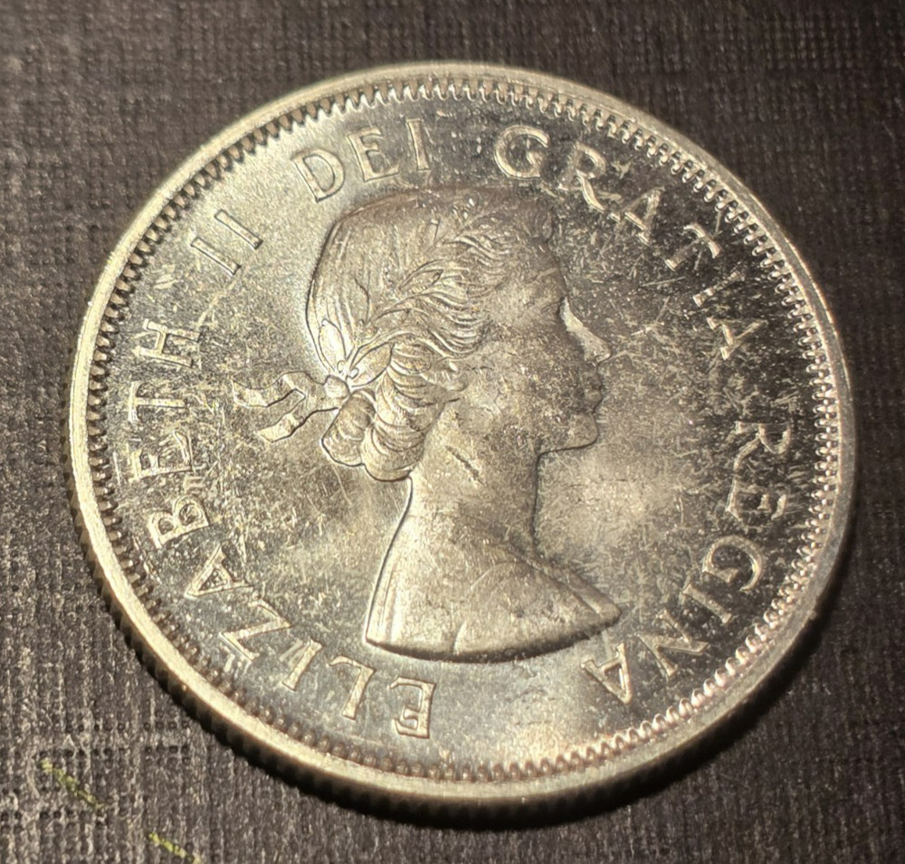 1962 CANADA UNC. SILVER 25 CENTS, .800 SILVER, .1500 OZ SILVER