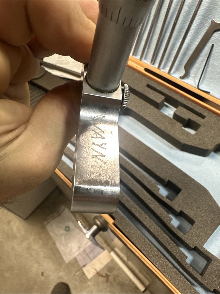 MITUTOYO 0-6" .001 DEPTH MICROMETER 129-132 4" BASE Machinist Tool Maker