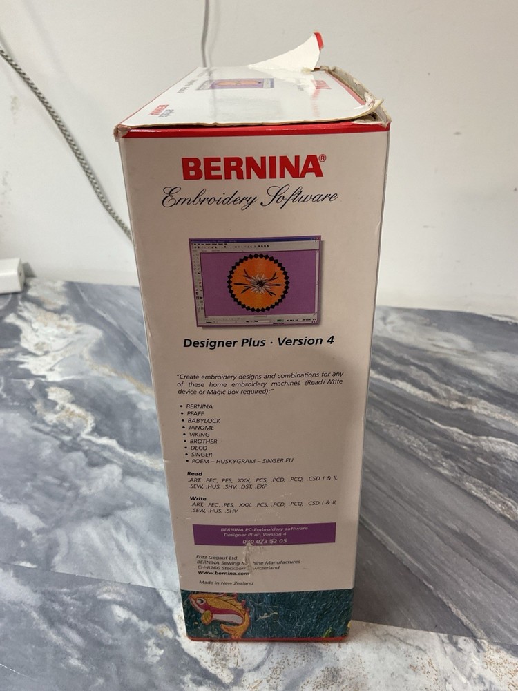 Bernina Embroidery Software CD And Manuals Version 4