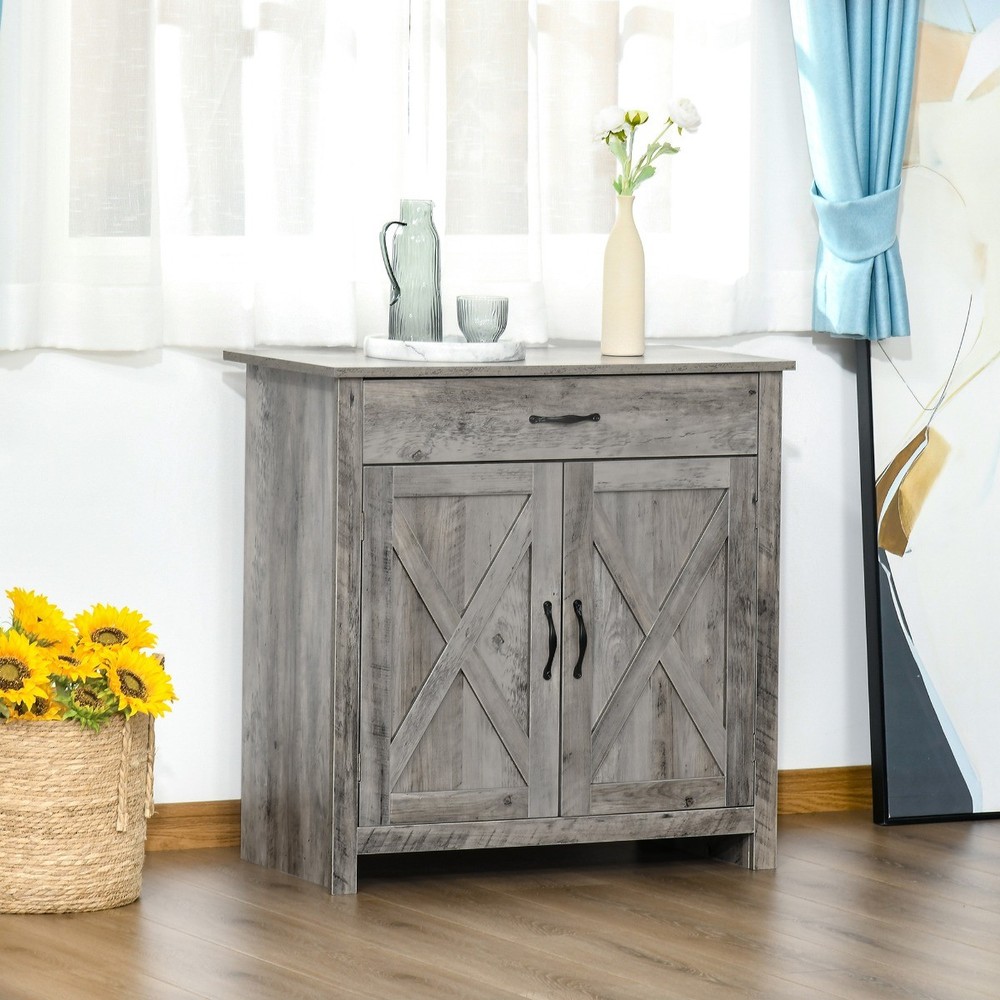 32" Accent Sideboard Buffet Storage Coffee Bar Table for Living Room Kitchen