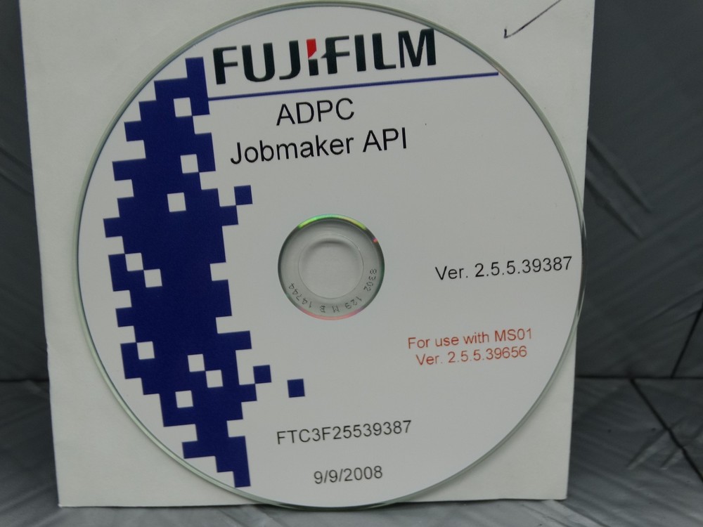 Fujifilm ADPC Jobmaker API CD Software FTC3F25539387