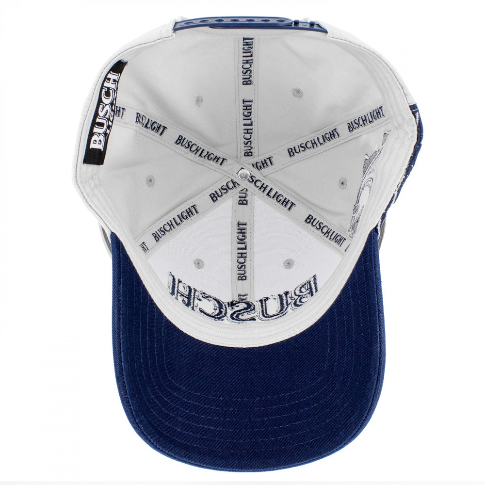 Busch Light Bass Fishing Adjustable Hat Grey