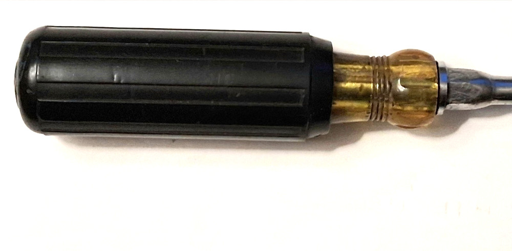 M KLEIN & SONS SCREWDRIVER 602 3/8 X 8" FLAT BLADE RUBBER/PLASTIC HANDLE