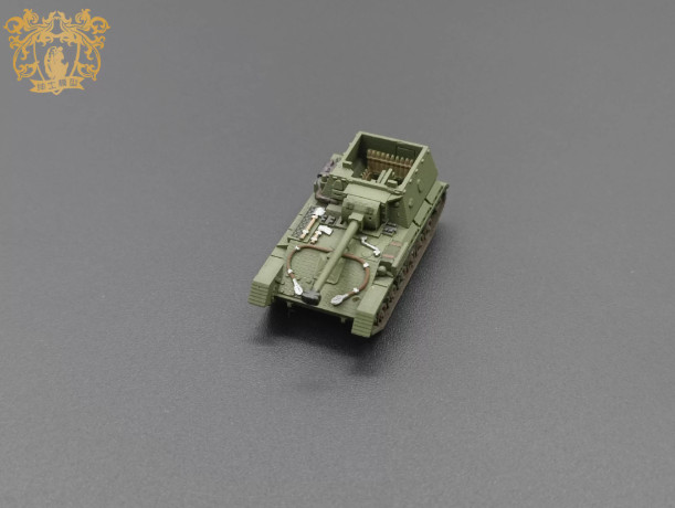 3D Printed 1/144 Soviet Su-85B Tank Destroyer Finished Product