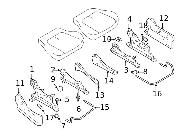 Genuine GM Seat Adjuster 91174996