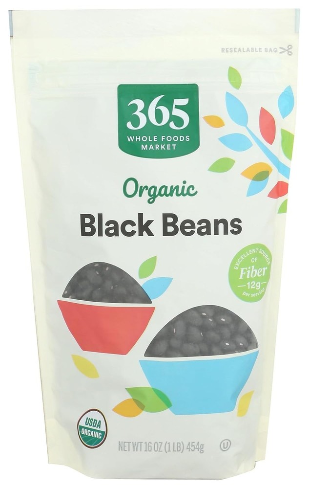 USDA Organic Black Beans 16oz – Low Sodium, Nutritious & Versatile Ingredient