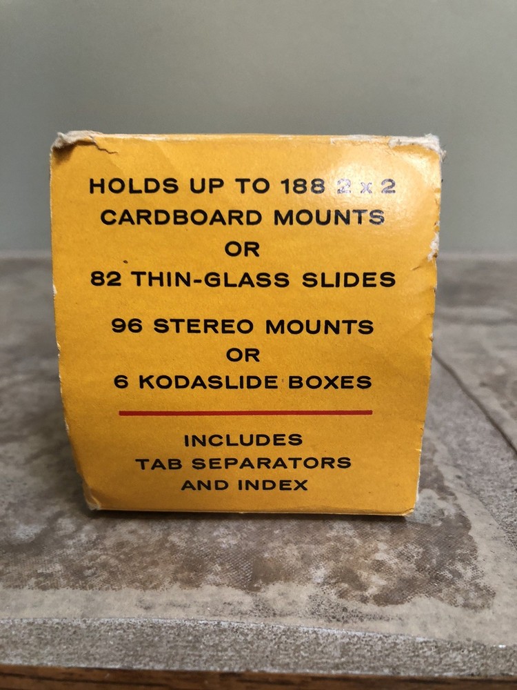 Kodak Ready File 35mm Slide Container Plastic Storage Box 9.5 X 2.5”