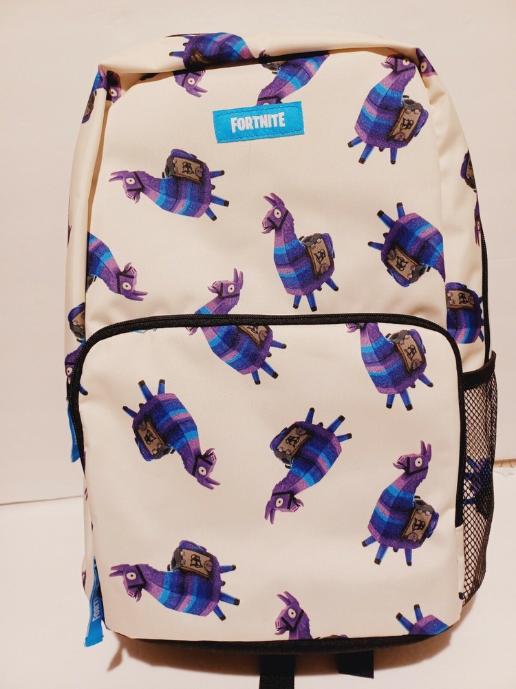 Fortnite Backpack  Llama Back Pack 16" Authentic New Birthday Gift Off White