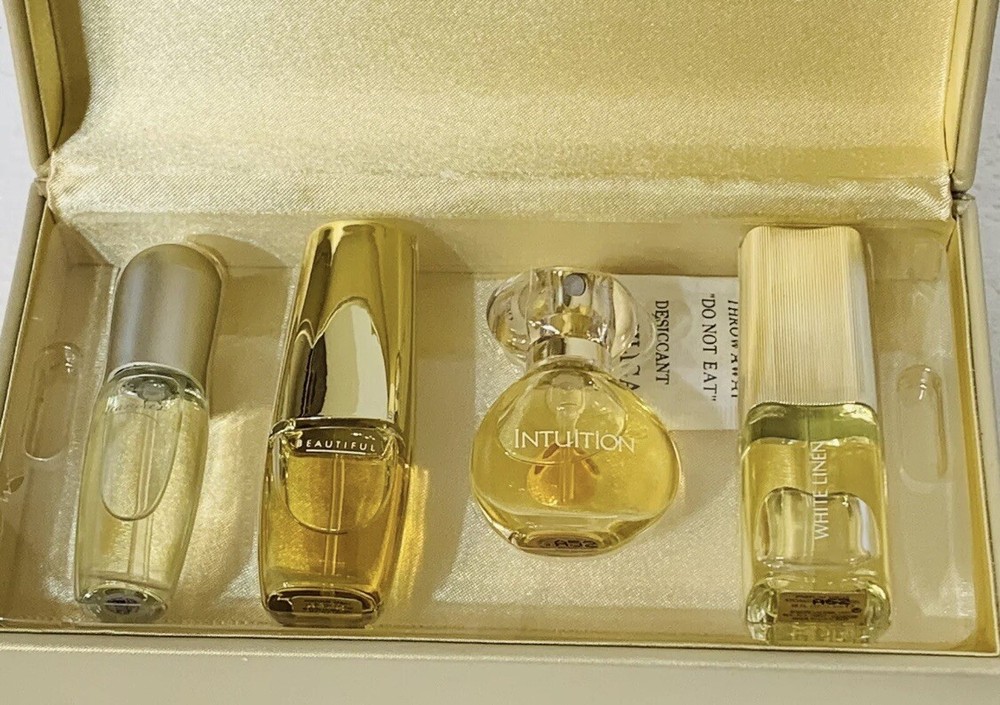 ESTEE LAUDER Mini Perfume Treasures 4 Pc Vintage *READ