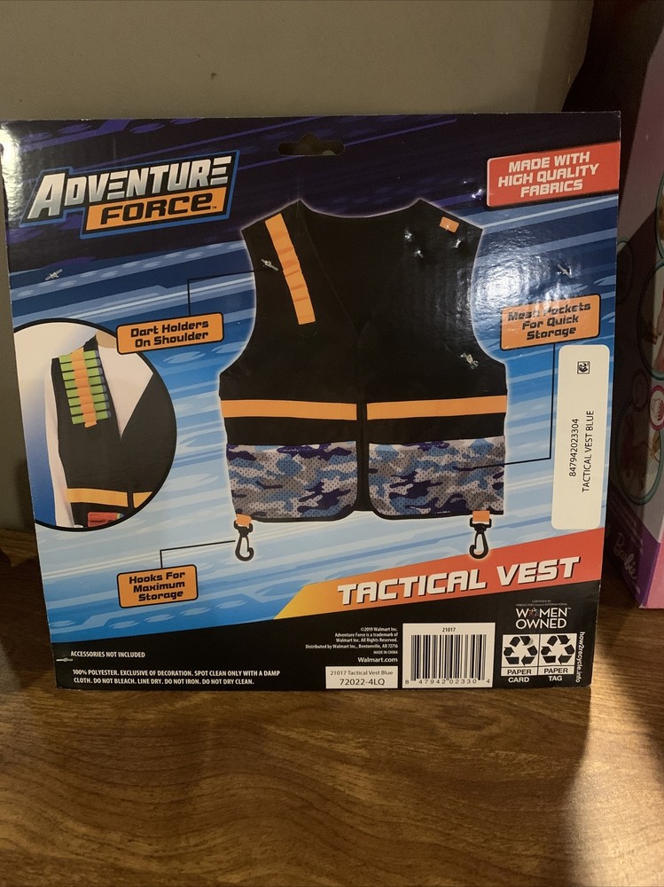 Adventure Force TACTICAL VEST One Size Fits Most NWT