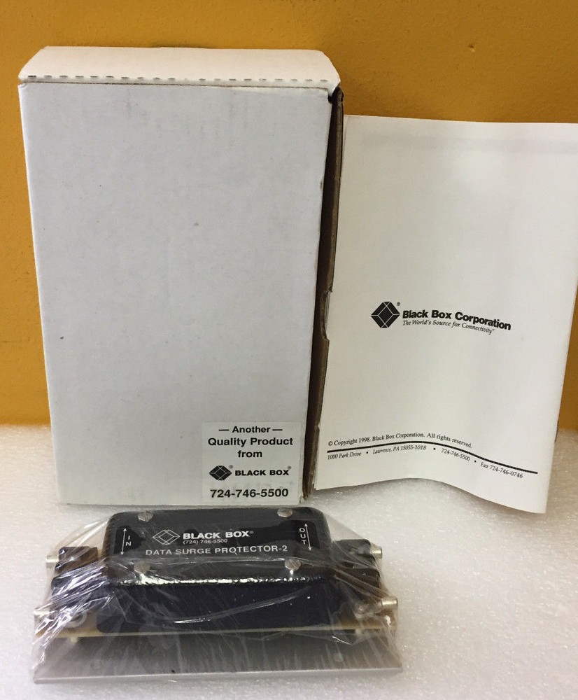 Black Box SP300A RS-232, 19.2 kbps, 1000 pF, Data Surge Protector. New!