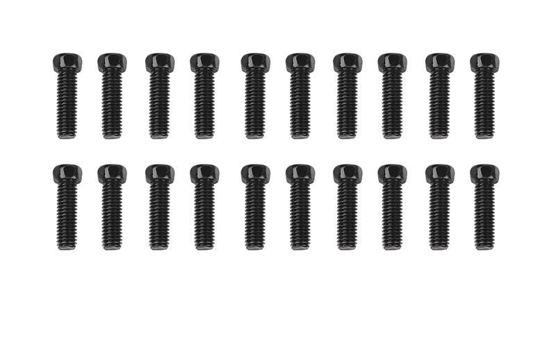 RC4WD - Scale Hex Head Bolts (M3x10mm) (Black)