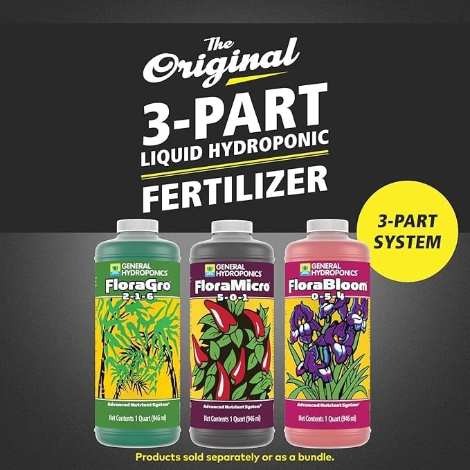 General Hydroponics FloraSeries Hydroponic Nutrient Fertilizer System Trial ...