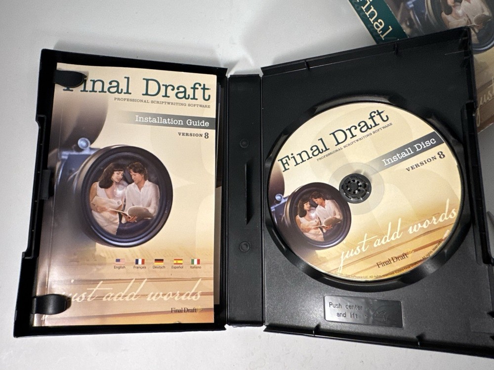 Final Draft Professional Scriptwriting Software Version 8 MAC Windows PC CD 2009