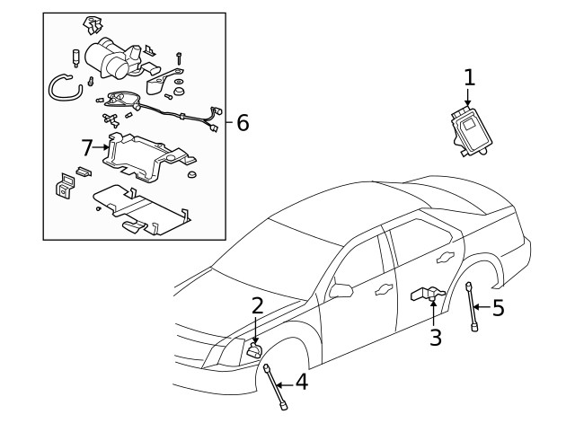 Genuine GM Active Suspension Control Module 09004182