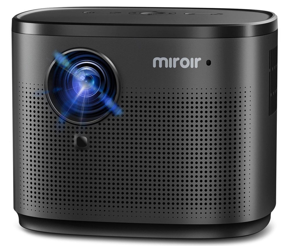 Miroir Mini Projector, Home HD Projector with Built-in Speaker, Auto Focus, K...