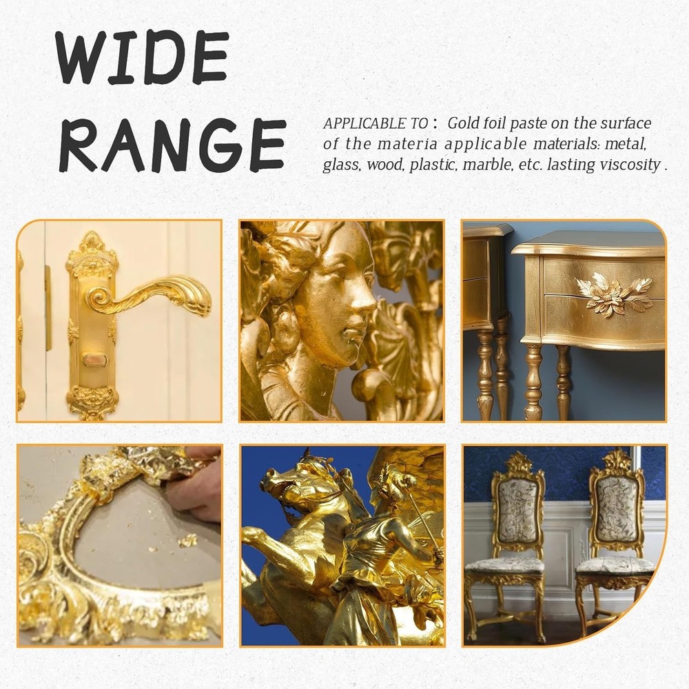 Creative Gold Leaf Adhesive Set - Perfect for Arts, Crafts, & Home Projects