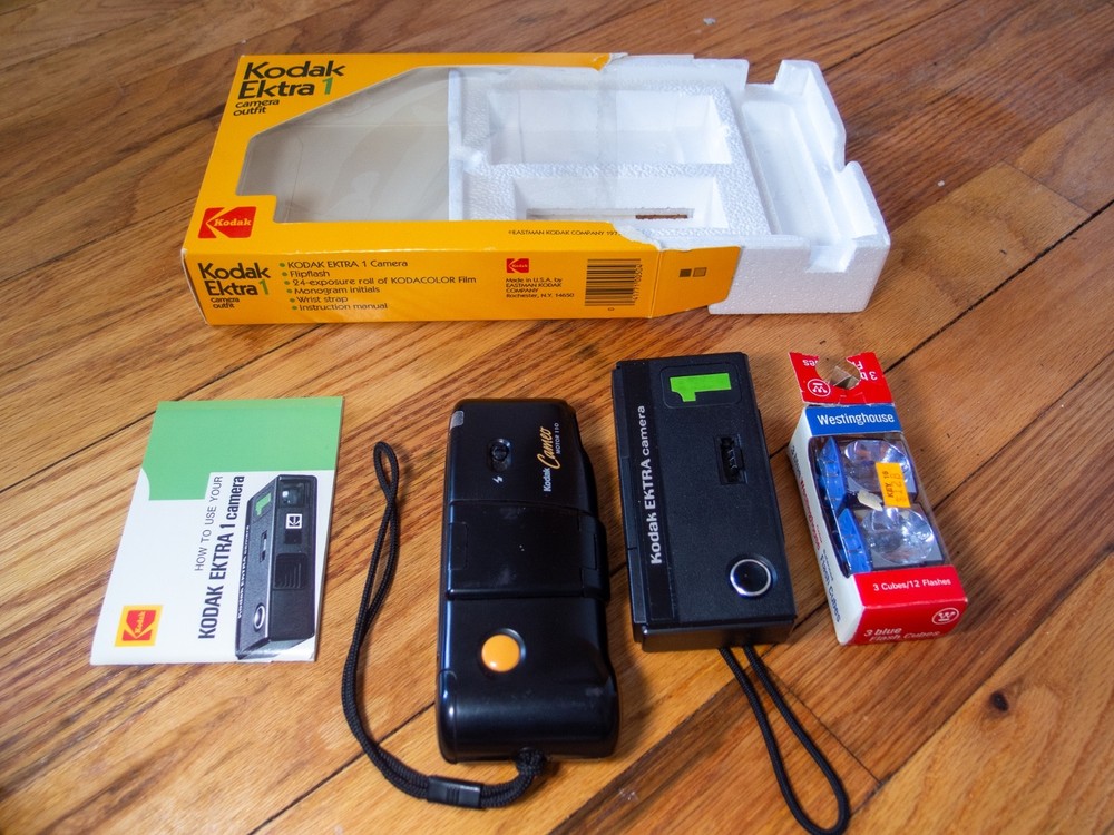 Two Kodak 110 Cameras Black Lot