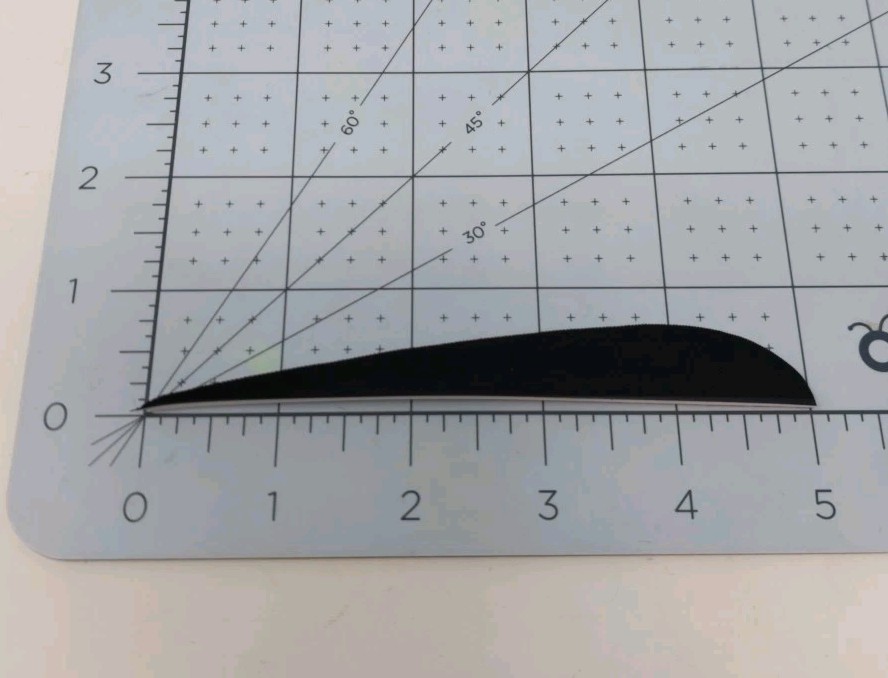 100pk Archery Arrow Feathers 5" Left Wing: Parabolic Black