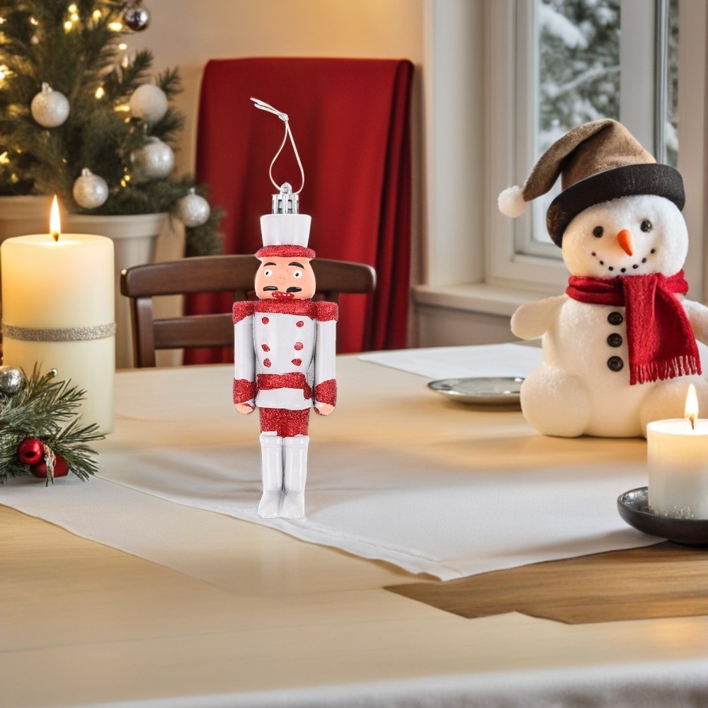 6 Pcs Nutcracker Hanging Holiday Decorations Miniature Figurines