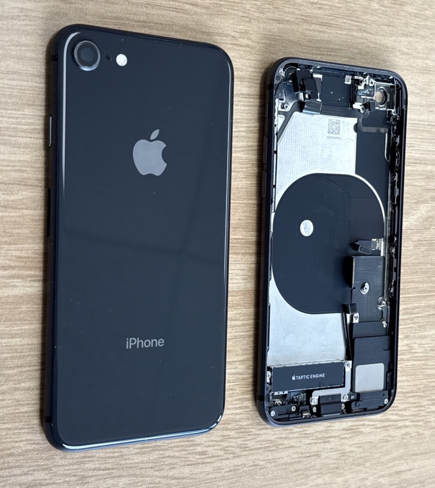 iPhone 8 Original Back Housing Replacement Space Gray With Small Parts Grade B