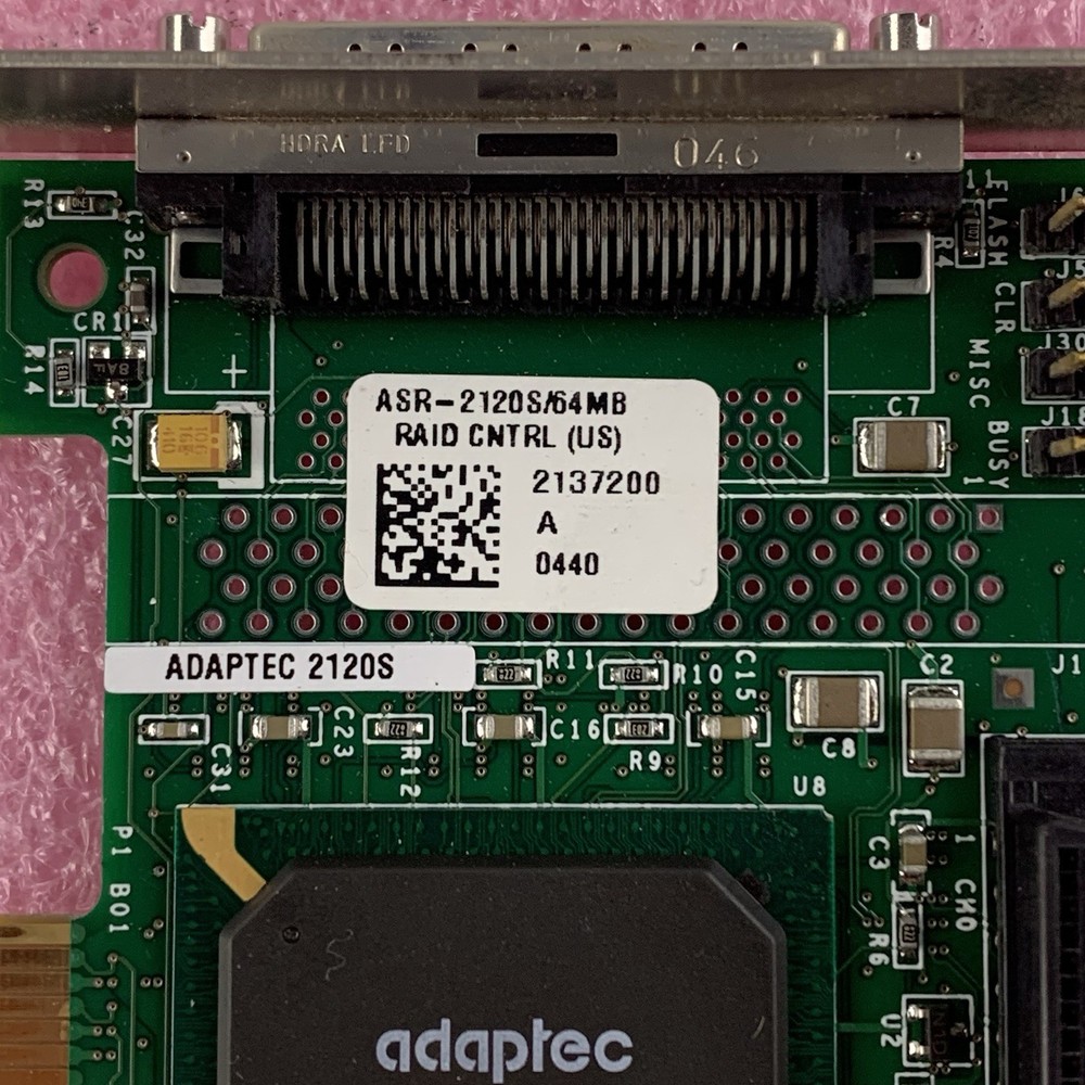 Adaptec ASR-2120S/64MB SCSI Raid Controller Card VB-3