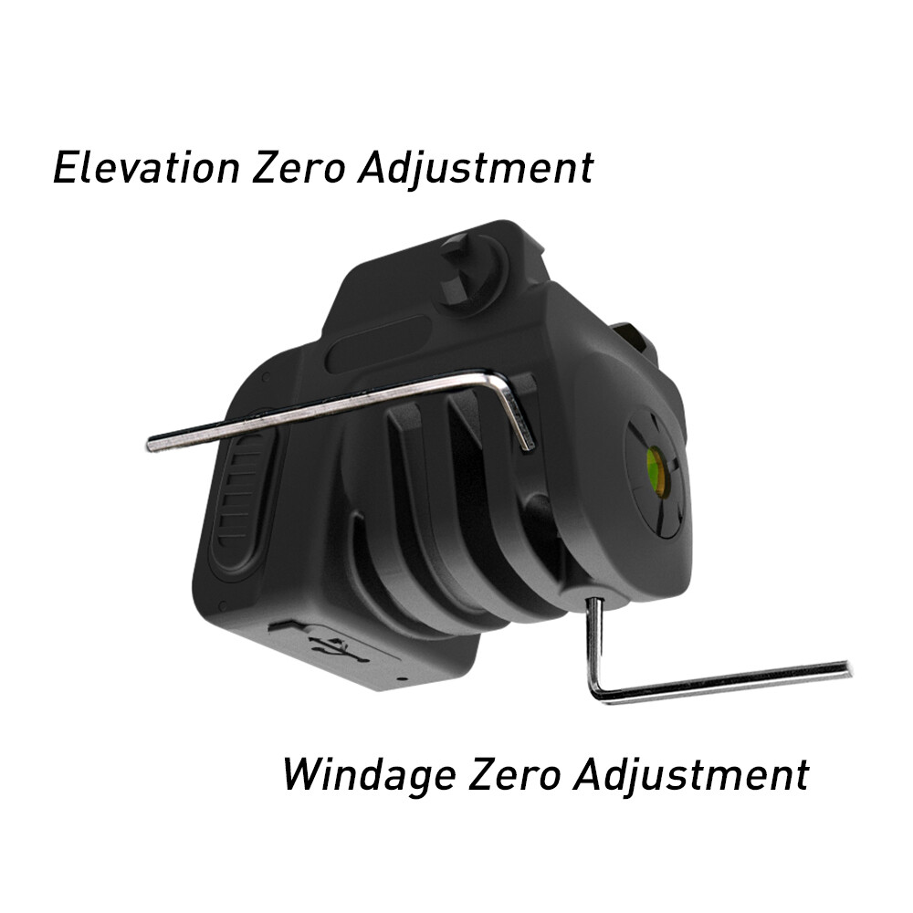 Laspur Sub Compact Tactical Rail Mount Low Profile red Laser Sight