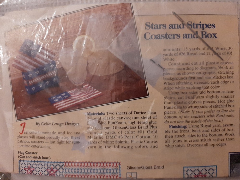 Stars And Stripes Coasters & Box Celia Lange