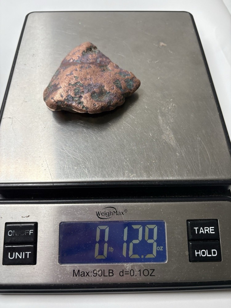 Pure Solid Native Michigan Float Copper Mineral Display Specimen Upper Peninsula