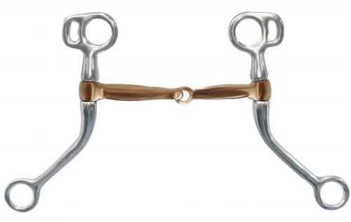 Showman Chrome Plated Tom Thumb Bit w/ 7.25" Cheeks