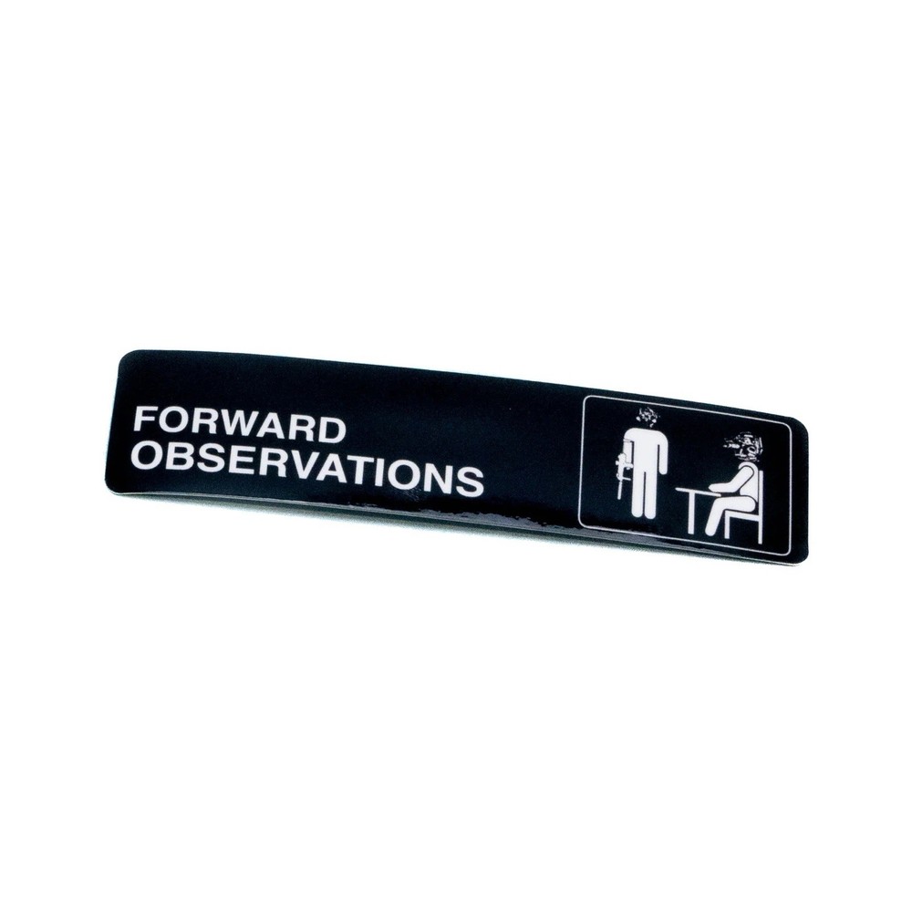 Forward Observations Group FOG Office Sticker Slap SMALL VERSION