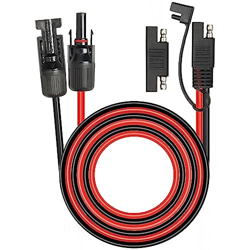 Solar Panel to SAE Adapter Cable - 10AWG Solar Extension Cable for RV 20FT