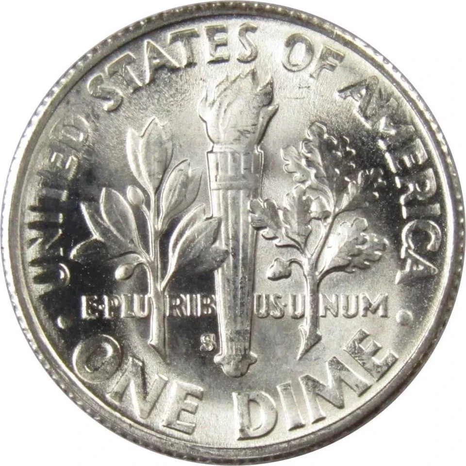 1947 S Roosevelt Dime 90% Silver BU Uncirculated