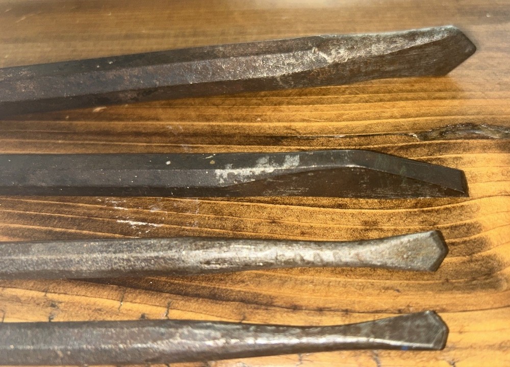 Cold Chisel mixed size lot flat & cape chisels,machinist blacksmith tools (11)