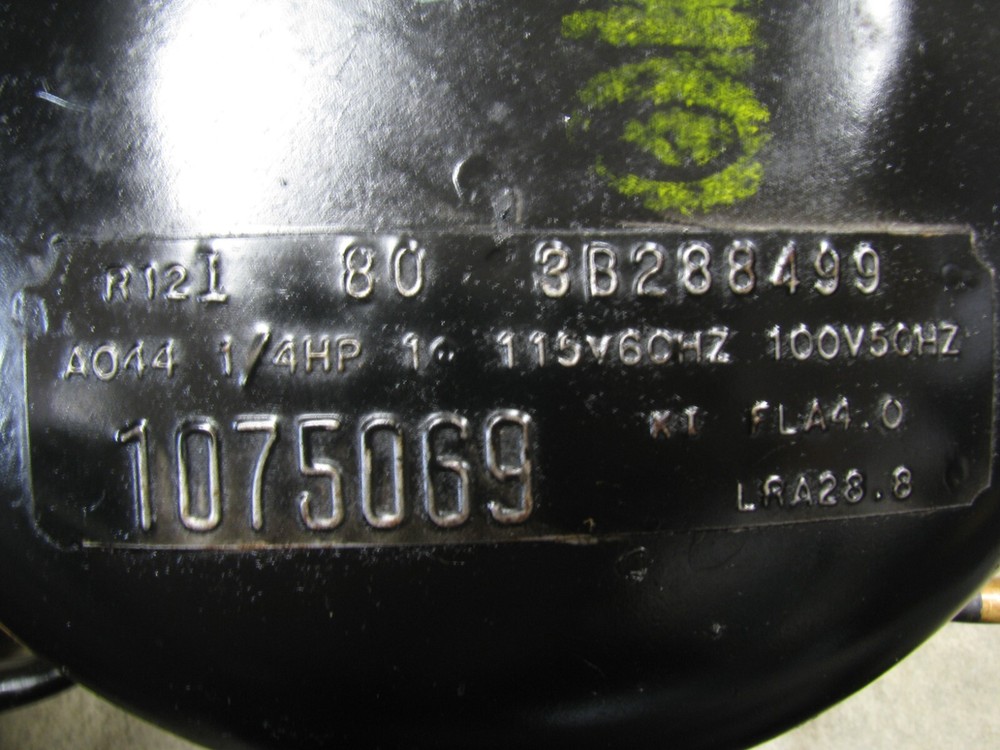Refrigeration Compressor A044 115V 1ph 80 3B288499