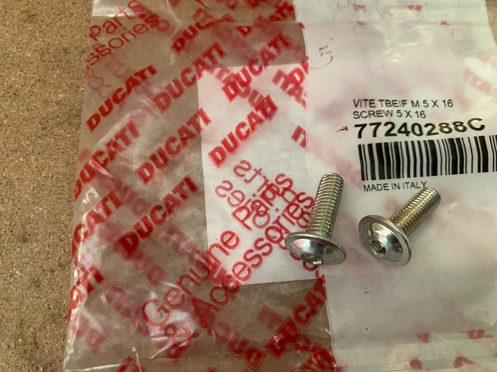 Ducati hex socket head screws x 2 , M5 x 16 , Various models various apps