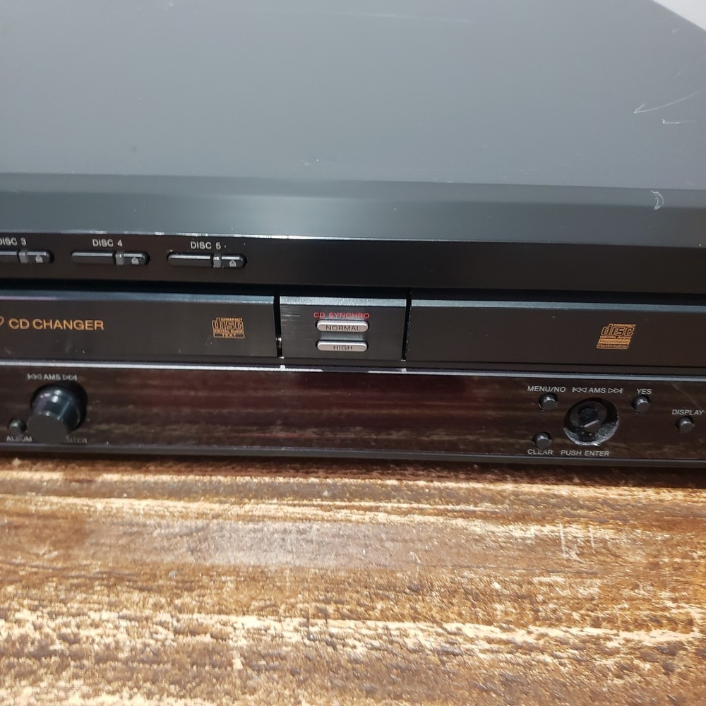 Sony 5 Disc Cd Changer Recorder Combo RCD-W500C Black Tested