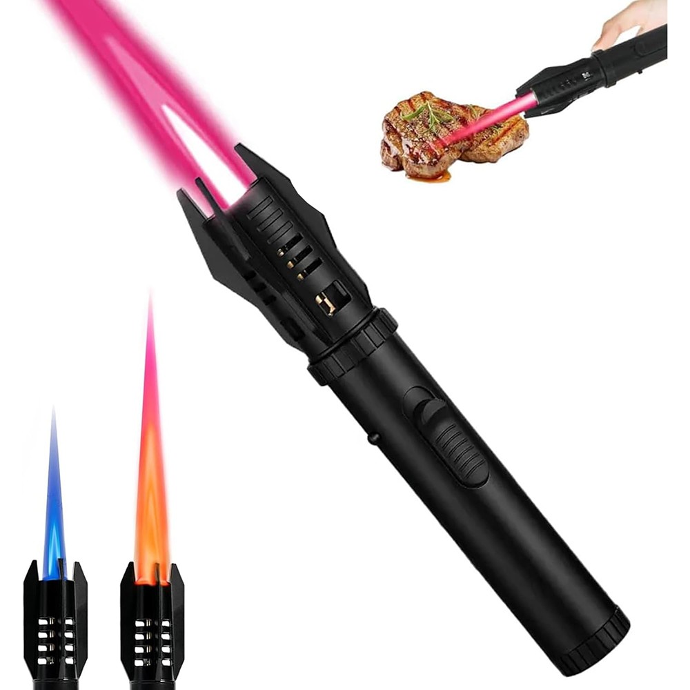 1X Jet Flame Lighter Refillable Storm Lighter Windproof Long Stick Lighter