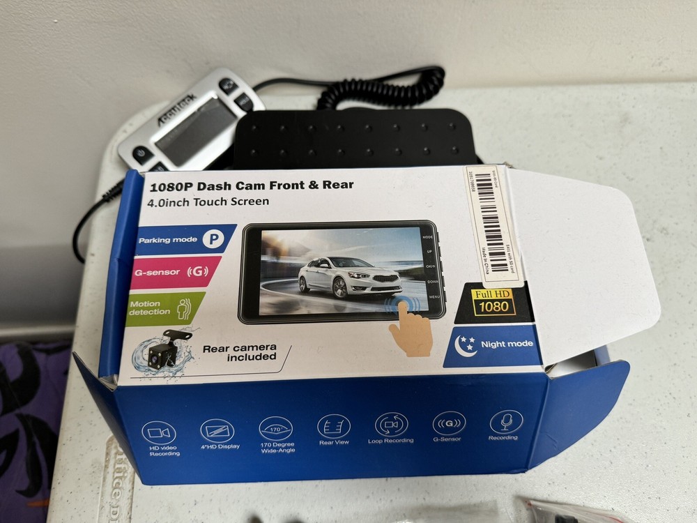 Etymoofox Dual Dash Cam: 1080P HD, Front & Rear Night Vision, Easy Touch Control