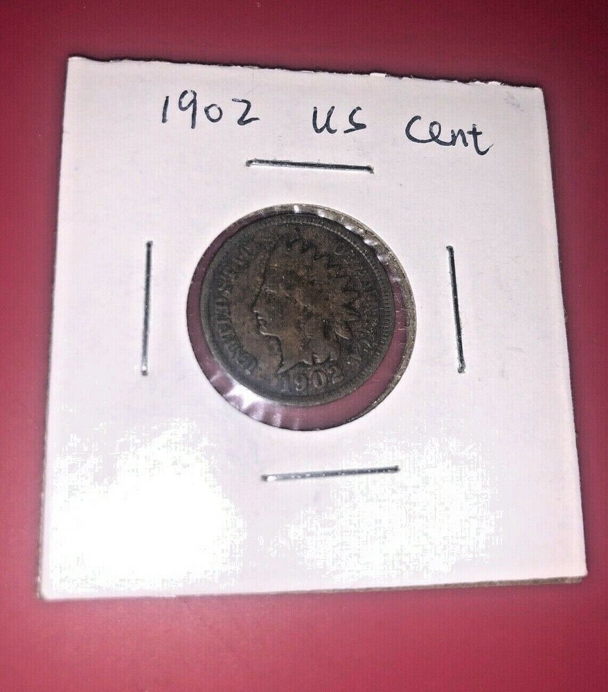 1902 Indian Head Cent Penny - Nice US Coin !!!