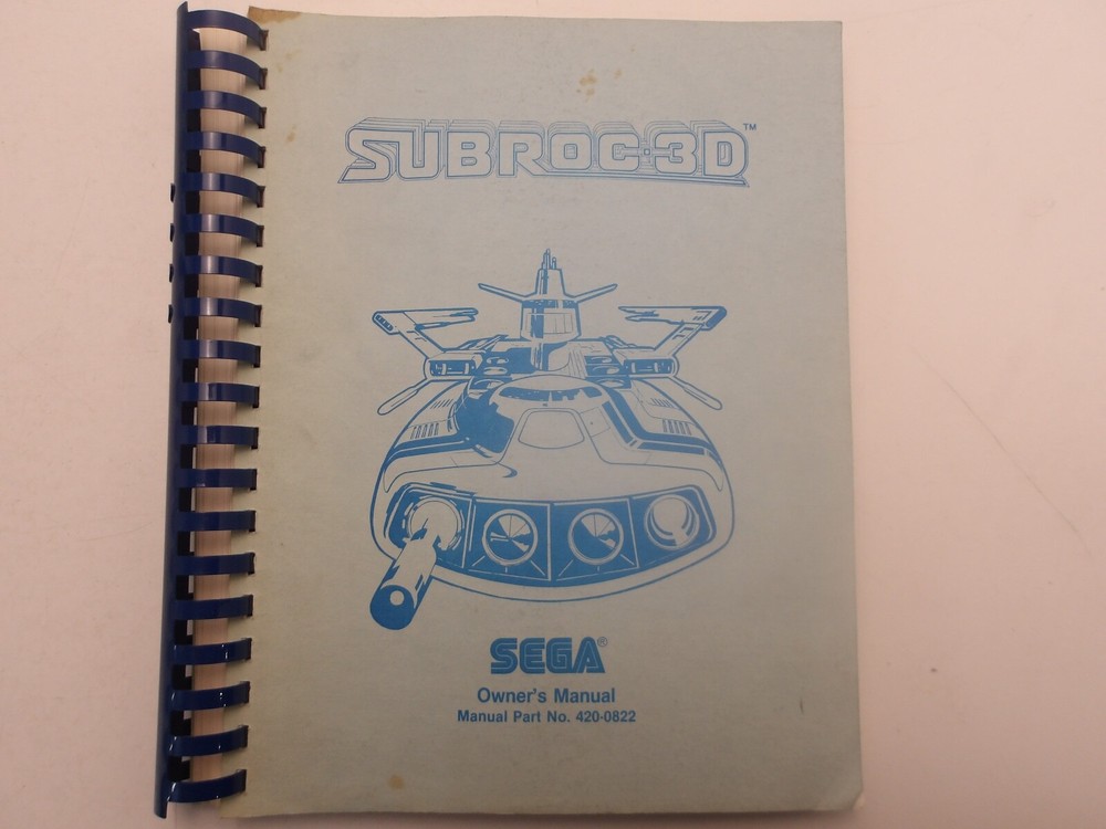 Sega  - Subroc-3D- Owners Manual w/Schematics