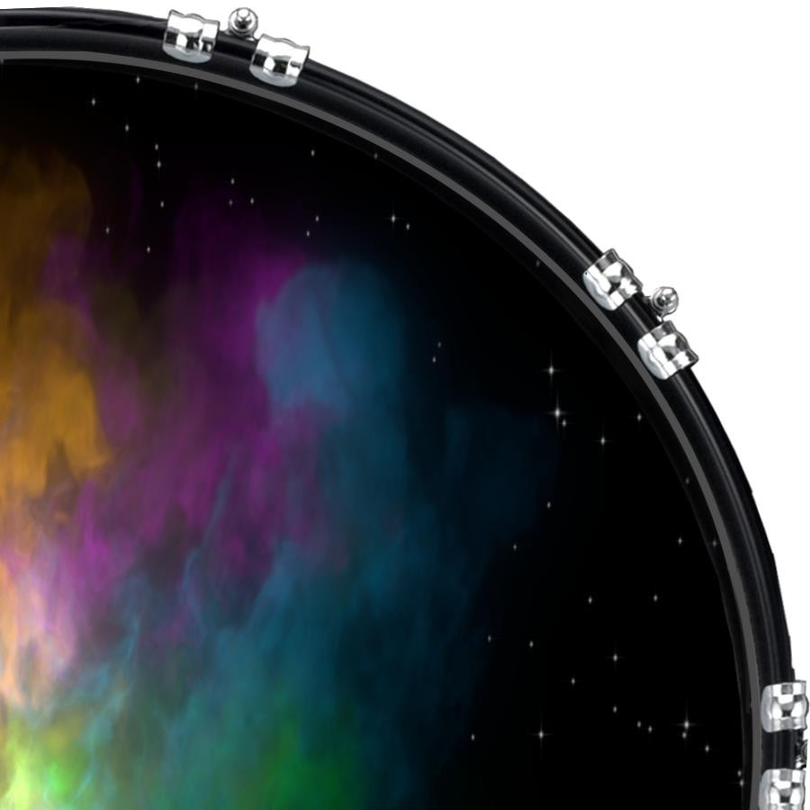 20" Custom Bass Kick Drum Front Head Skin Graphical Abstract 37