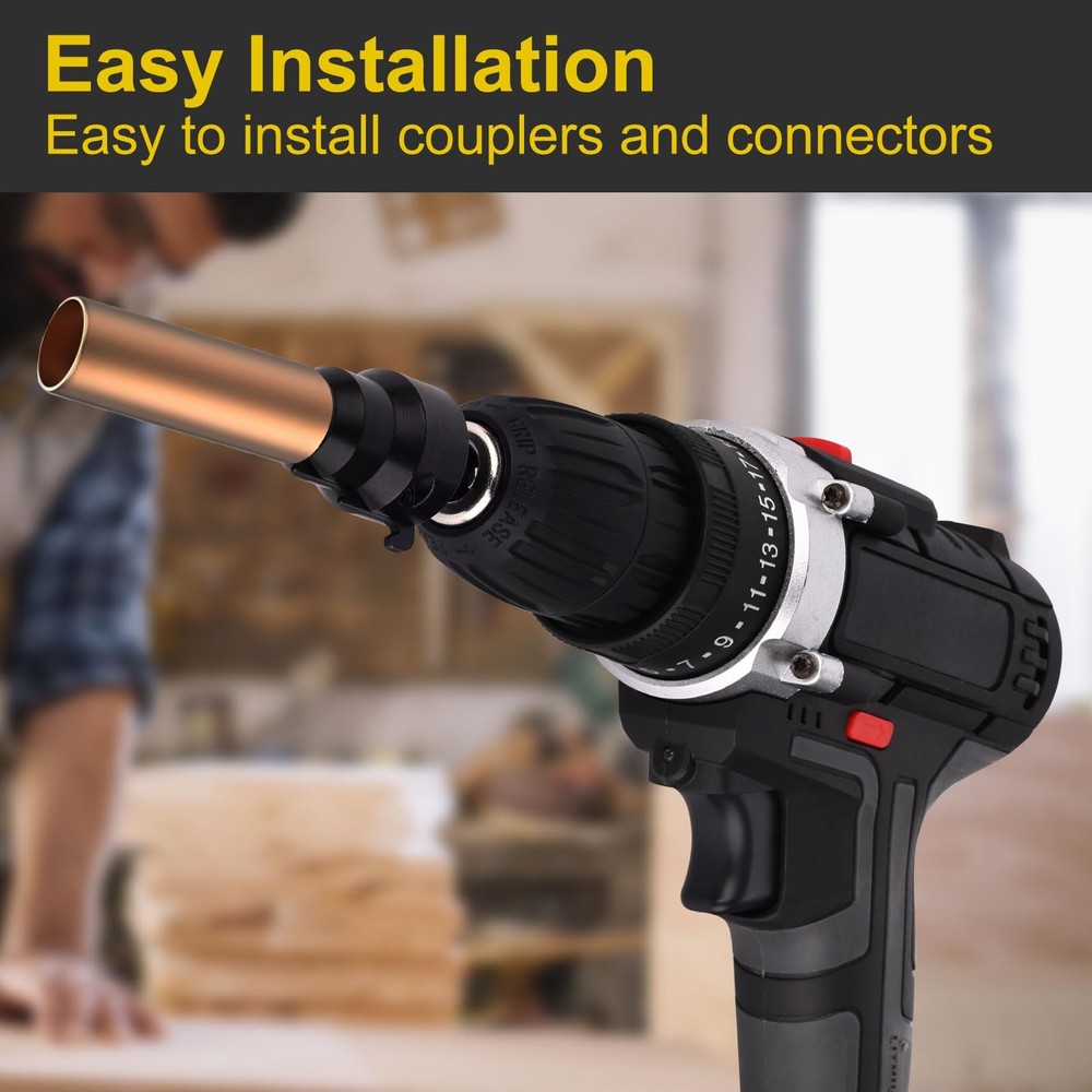 Conduit Reamer, Pipe Reamer Tool with Improved Bit Retention, Reaming Screwdr...