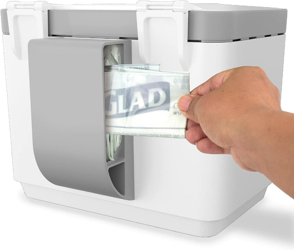 Compost Bin for Kitchen, 1.5 Gallon | Plastic Container with Removable Inner Bas