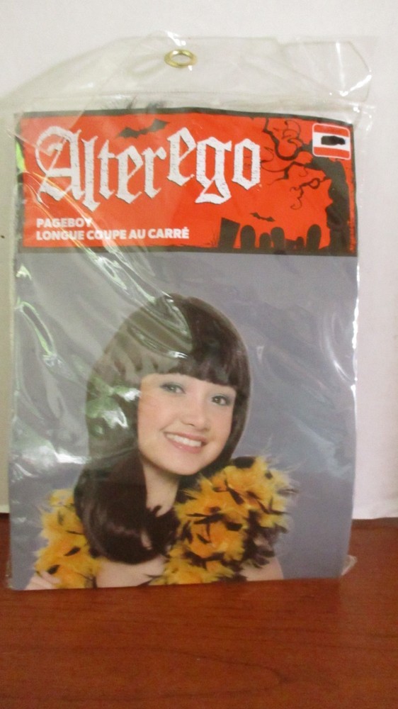 ALTEREGO Black PAGEBOY HALLOWEEN WIG ~ New in Package